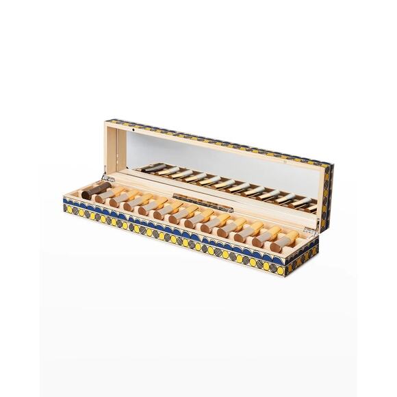 Byredo Gift Set of 13 Satin Lipsticks 1 Chromophobia Lip Balm in Wooden Box BN - Picture 1 of 16